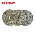 100mm 3 Step 5 Star White Dry Diamond High Efficiency New Marble Polishing Pad Good Factory